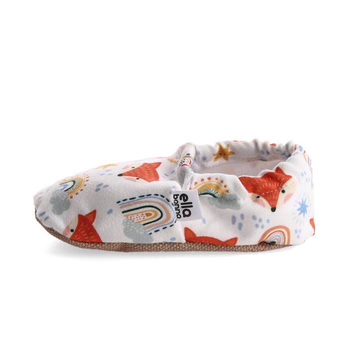 Ella Bonna – Großhandel Stiefeletten – Babys – Ella Bonna Babyschuhe mit rutschfester Sohle, Fuchsmuster, Home Bo