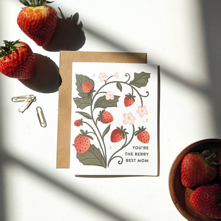 Mother's Day Card | You're The Berry Best Mom for wholesale by Elizabeth Kirsteatter