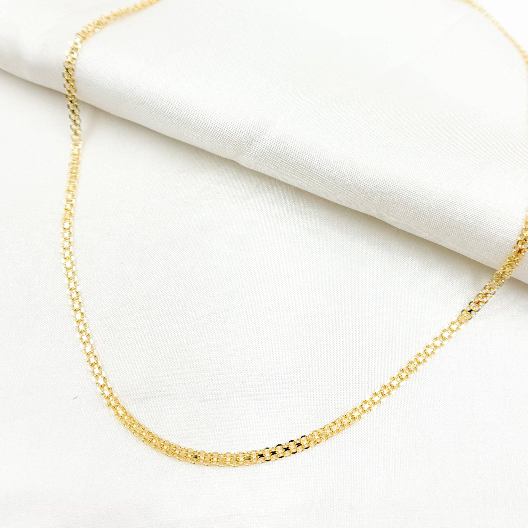 Tresor Jewelry Inc. - Wholesale Link & Chain Necklace - 035R03AC2T2. 14K Solid Gold Bismark Link Chain4