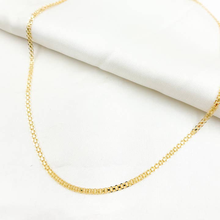 Tresor Jewelry Inc. - Wholesale Link & Chain Necklace - 035R03AC2T2. 14K Solid Gold Bismark Link Chain4