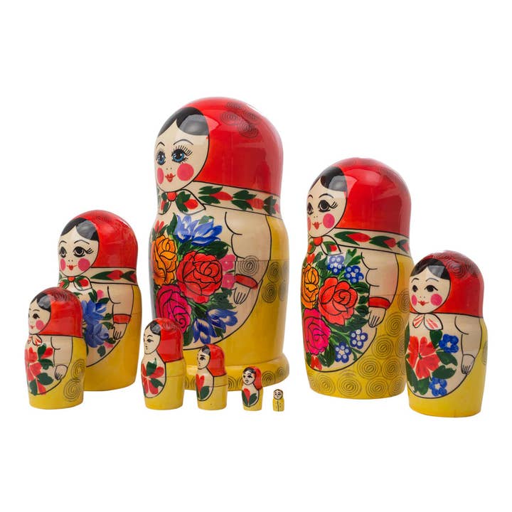 Golden Cockerel - Wholesale Doll - Kids - Semenov Nesting Doll 9pc./9"