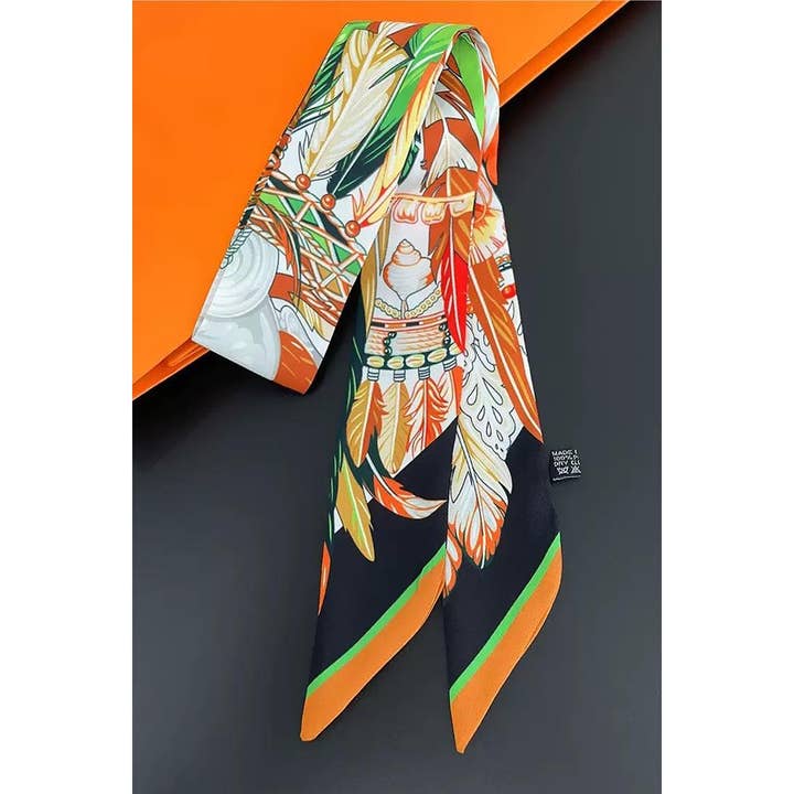 Multi Pattern Skinny Scarf for wholesale by Paperdoll