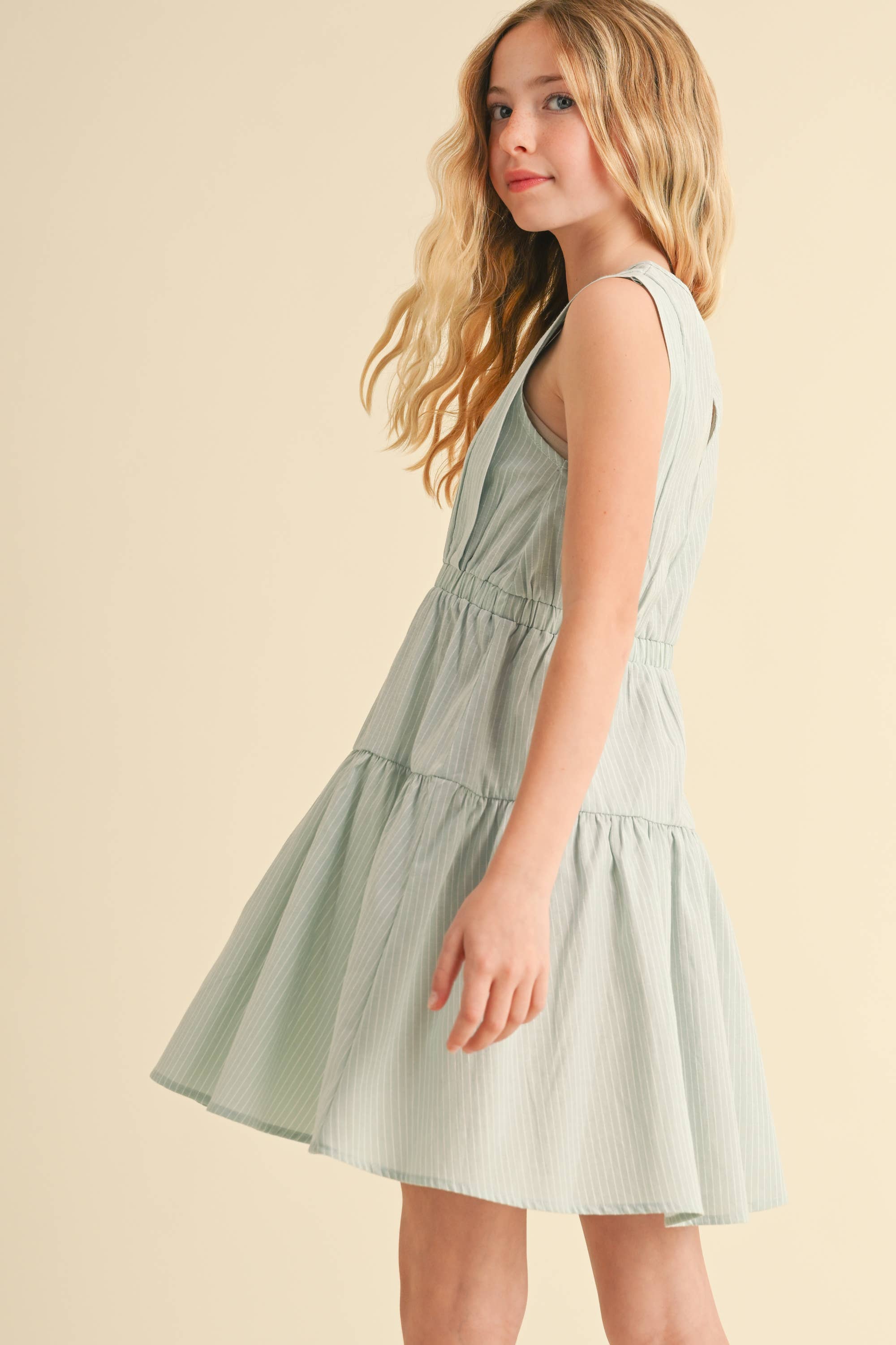 heart and arrow - Vendita all'ingrosso Vestito - Bambini - RAGAZZE ADOLESCENTI BAMBINE VESTITO A DUE STRATI LUNGO AL GINOCCHIO (7/14)7