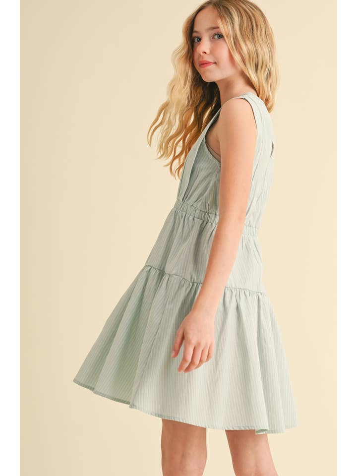 heart and arrow - Wholesale Dress – Kids - TWEEN GIRLS KIDS 2 TIER KNEE LENGTH DRESS (7/14)7