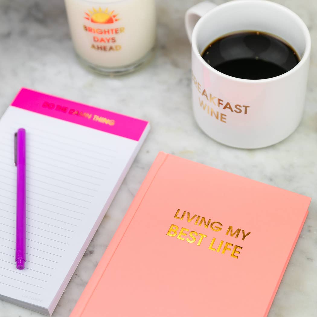 Chez Gagné - Wholesale Journal/Diary - Living My Best Life - Hardcover Daily Journal - Sunset Pink7