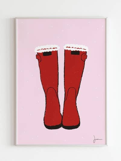 Display Christmas Boots A4 for wholesale by Julia Studio Graphique