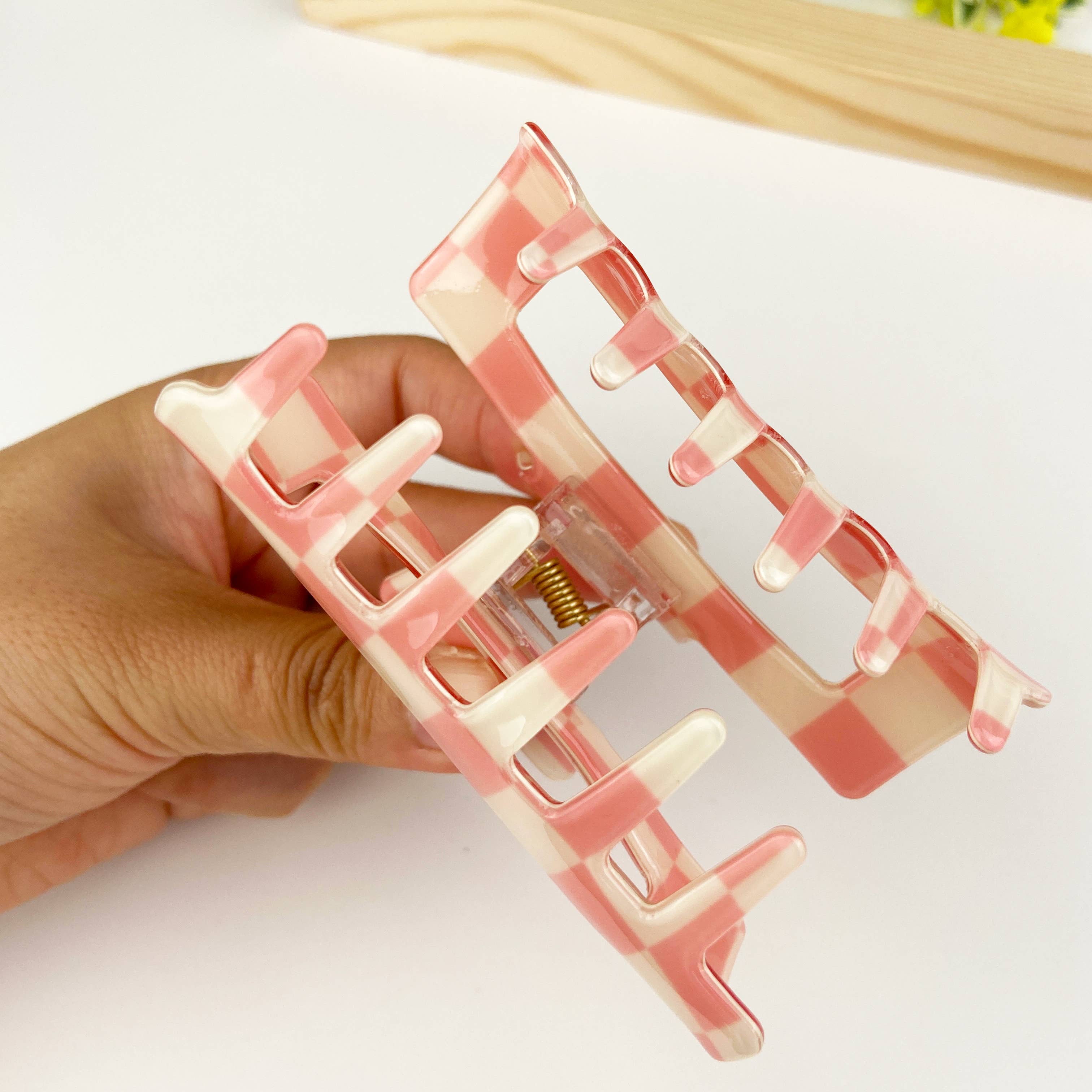 TheDivaSoap - Vente Pince à cheveux – femme - Pince à cheveux rétro en damier8