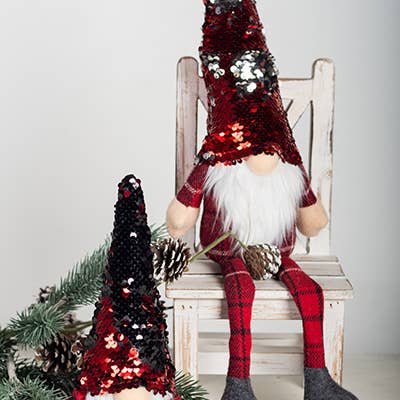 Forpost Trade Inc - Wholesale Christmas Decoration - Elves In Sequin Hats, Set of 22