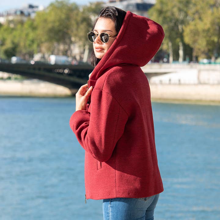 Nano bordeaux jakke for engroshandel hos MAGNETHIK