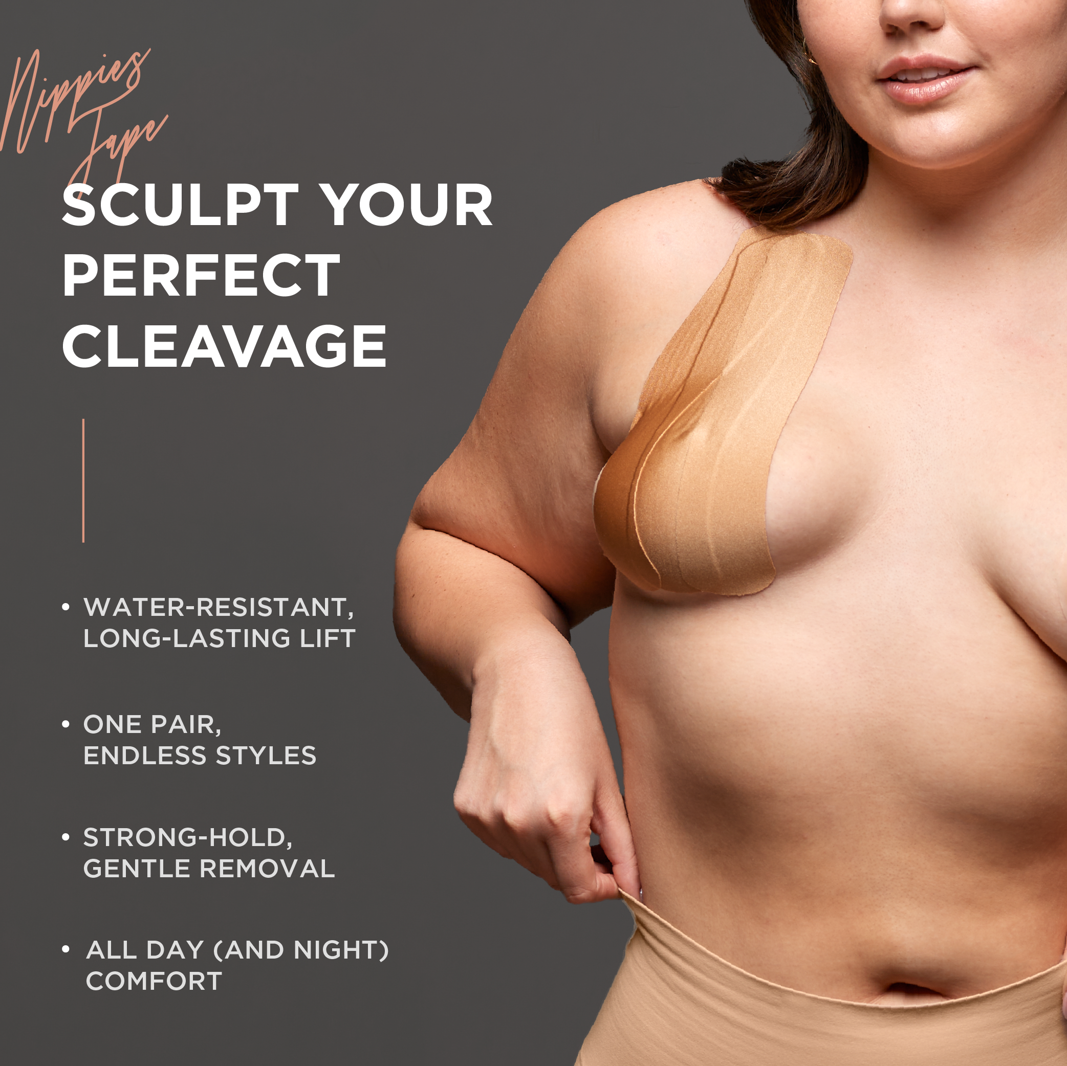 Nippies - Wholesale Mode/borsttape - Dames - Nippies Voorgesneden Borsttape (12 Stuks)3