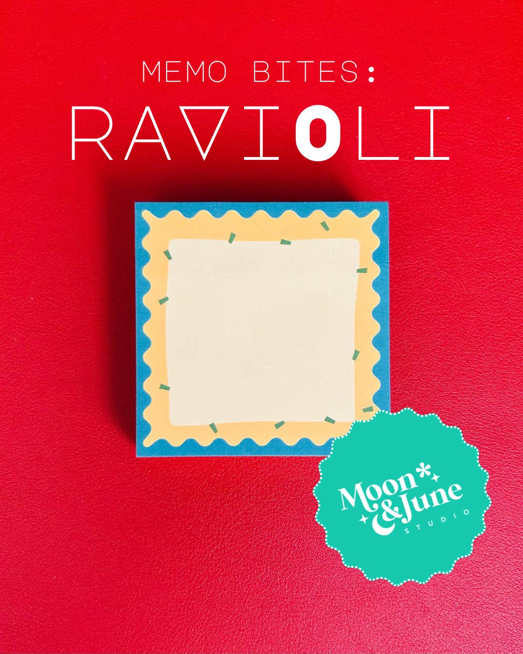 Moon&June Studio - Wholesale Sticky Notes - Ravioli Memo Bites