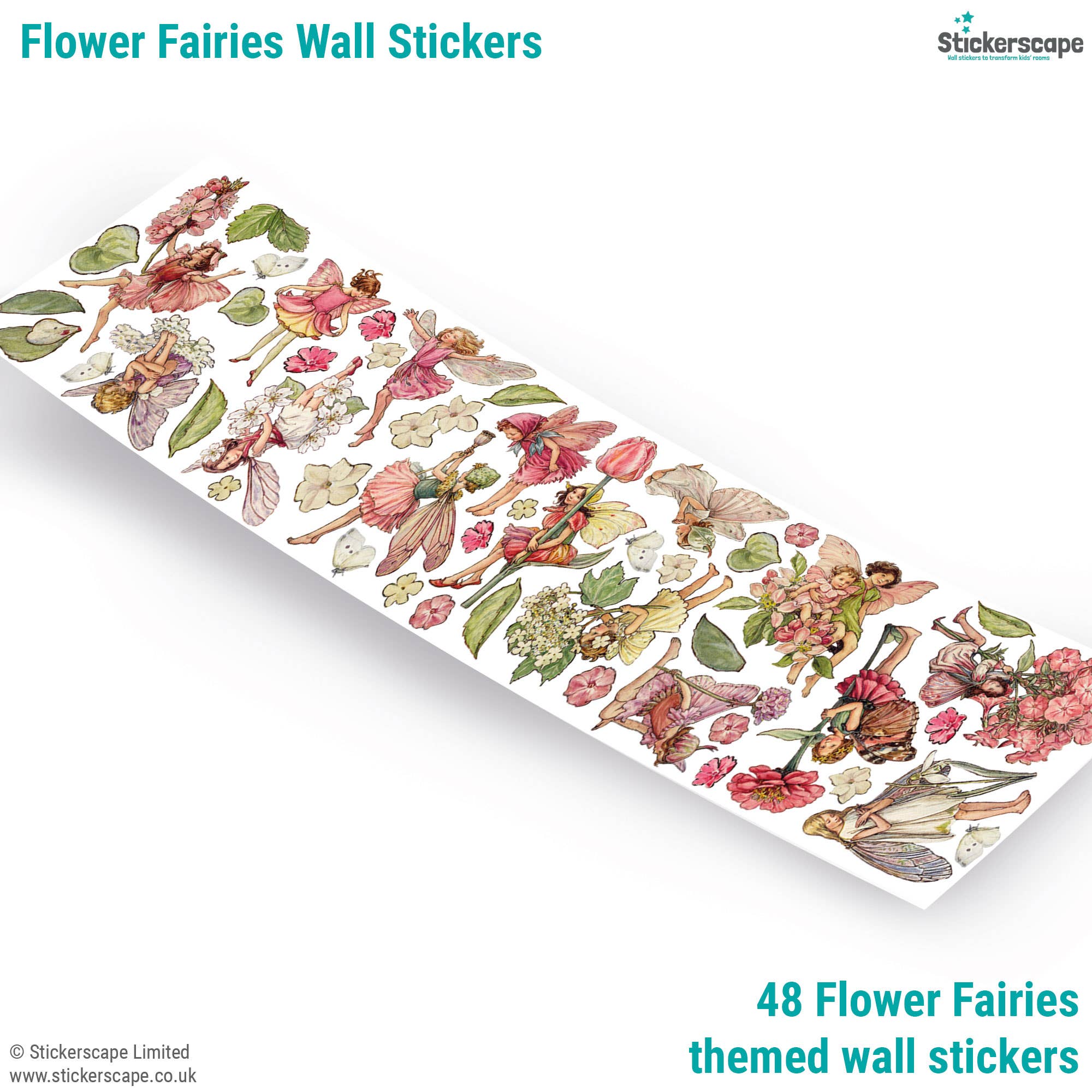 Stickerscape – wholesale Wall decor – Kids & Baby – Flower Fairies Wall Stickers4
