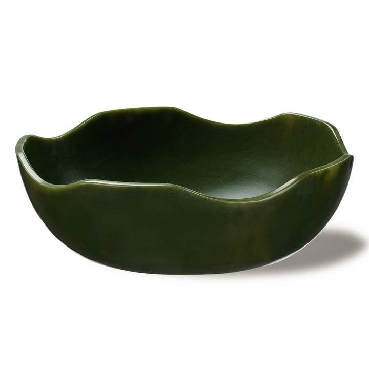 Tigela Ondulada de Resina 13" X 4" por atacado de Lainy Home