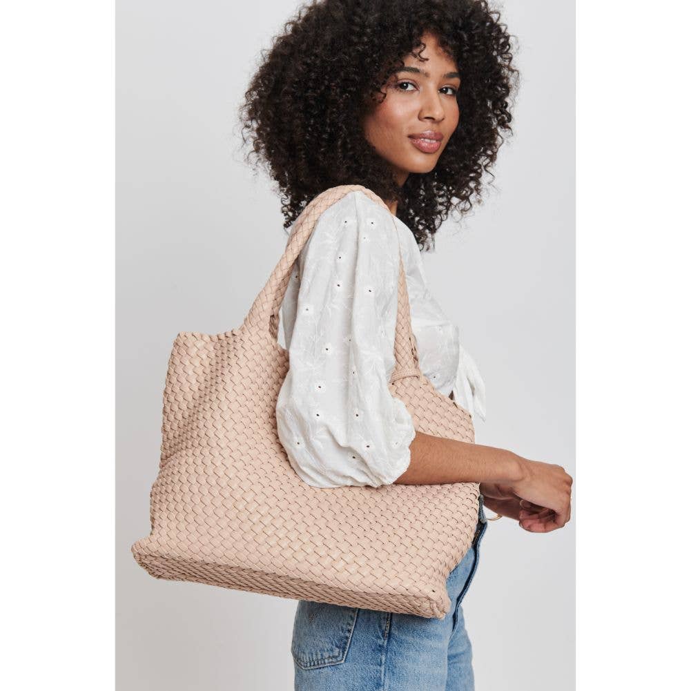 Moda Luxe - Vendita all'ingrosso Borsa tote - Donna - Borsa tote intrecciata in pelle vegana Solana16