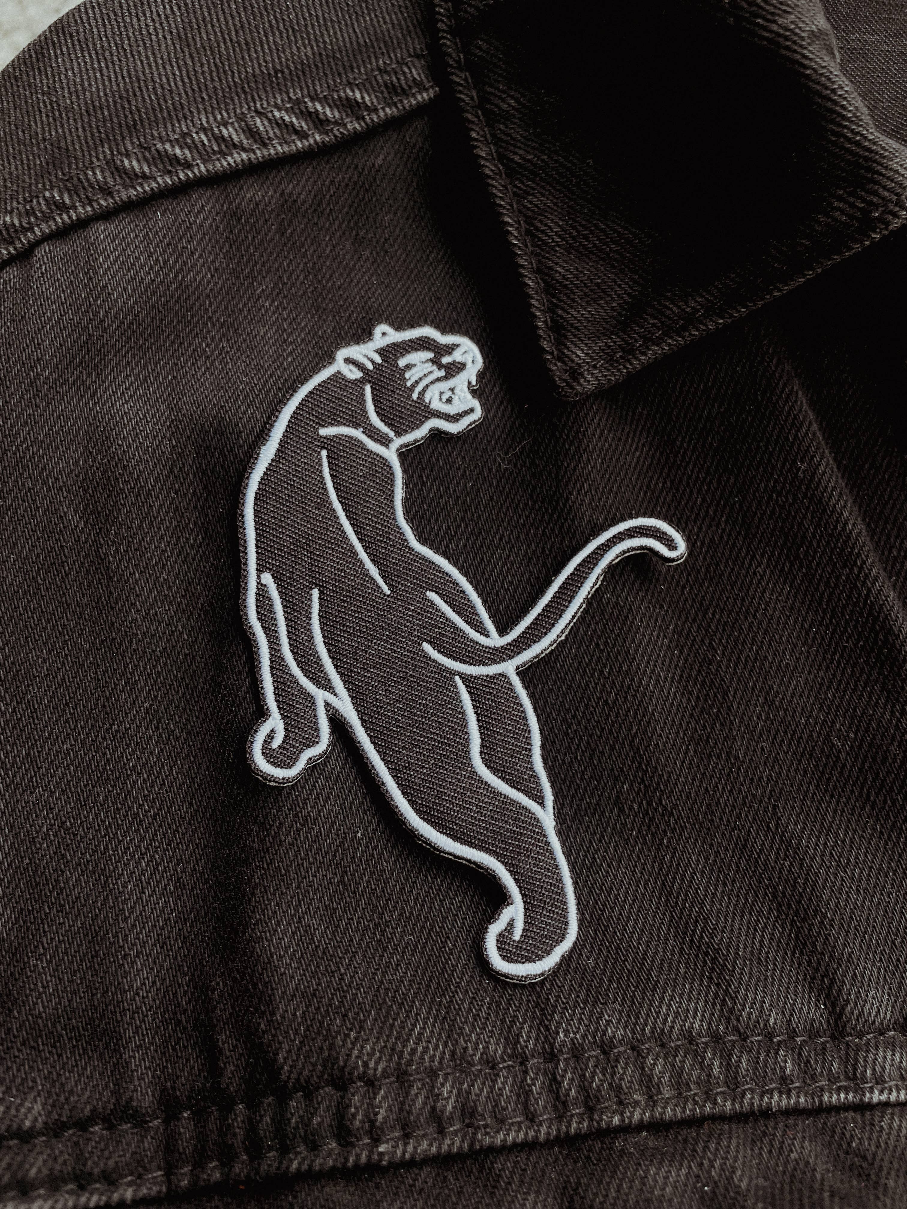 Whats Her Face - Wholesale Patch - Embroidered Iron-On Patch - Panther - Left Side