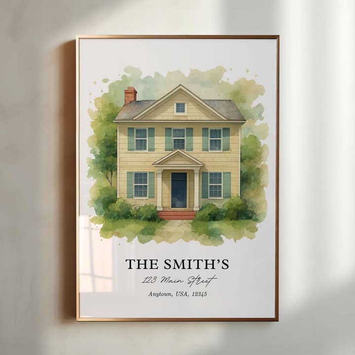 Custom Watercolor House Portrait from Photo, Personalized Home Painting, First Home or Housewarming Gift, Realtor Closing Gift for wholesale by Premium Travel Art