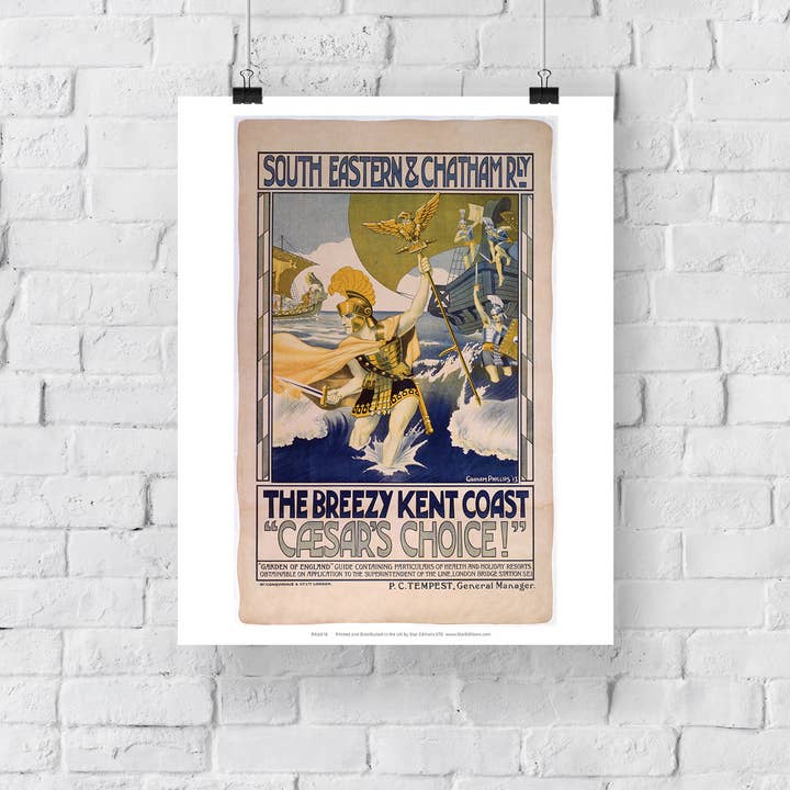Star Editions – wholesale Art print – Breezy Kent Coast - Railway Art Print2