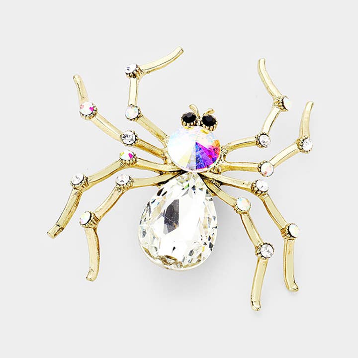Sensibling Corp. - Wholesale Brooch - Crystal Spider Pin Brooch
10
