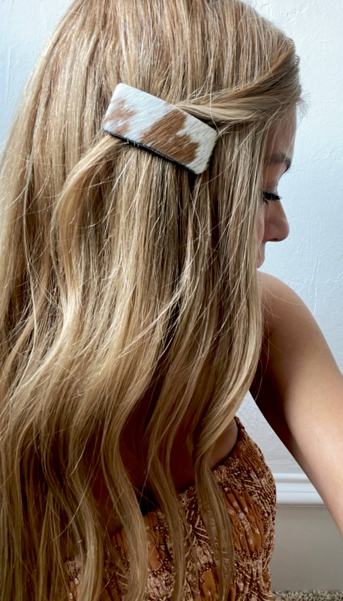 Boho Ranch Shop - Wholesale Barrette - Women's - Western Hair On Cowhide Hair Clip Barrette6