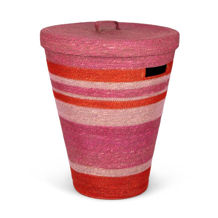 Seagrass Laundry Basket - Guardsman Red / Venetian Pink for wholesale by BRITISH COLOUR STANDARD