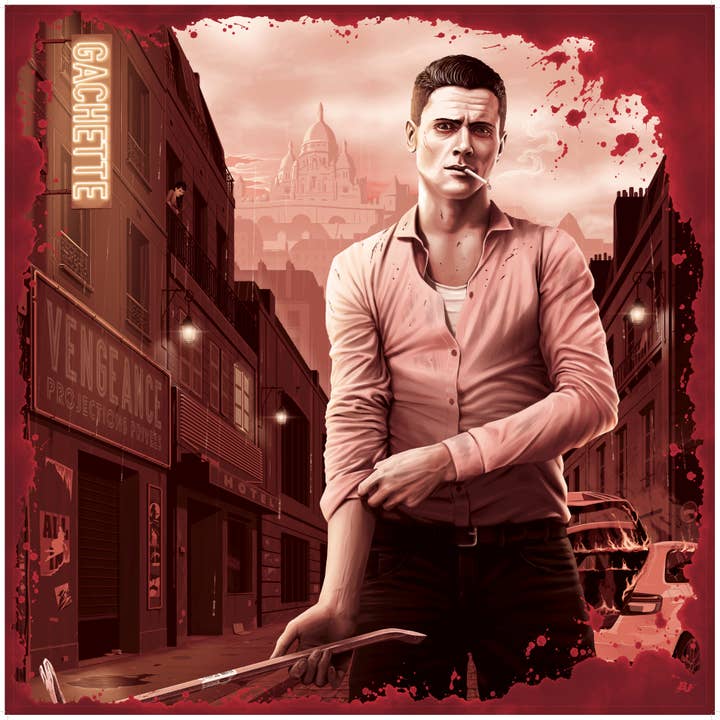 Quadrato in seta collezione Vengeance per la vendita all'ingrosso da parte di Gachette Paris