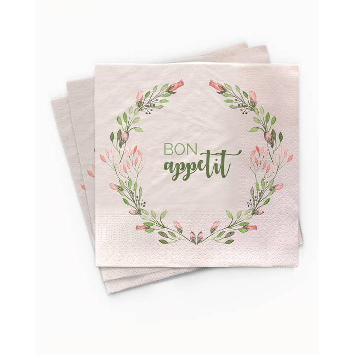chic.mic - Wholesale Dinner & Cloth Napkin - Serviette - Guten Appetit Frühling