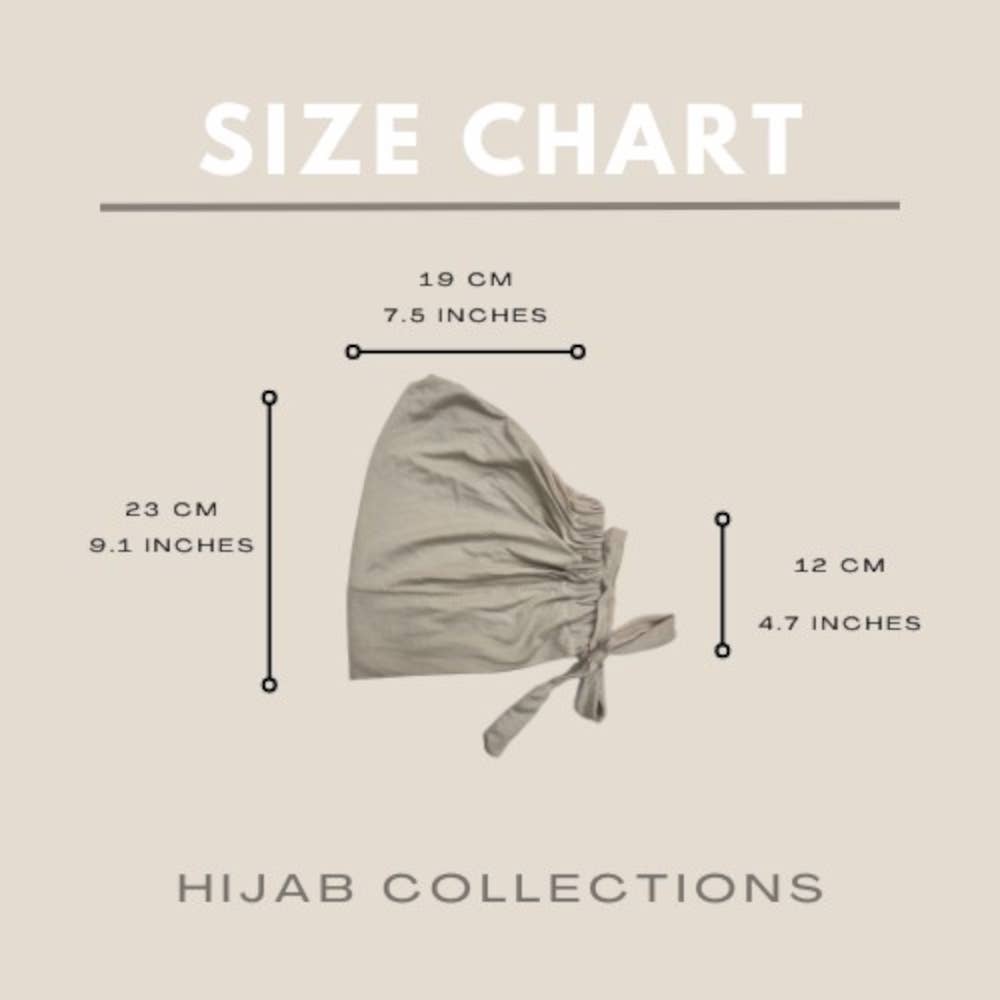 Hijab Collections - Wholesale Hijab - Women's - Recycled Bamboo Viscose Undercap with adjustable tieback28
