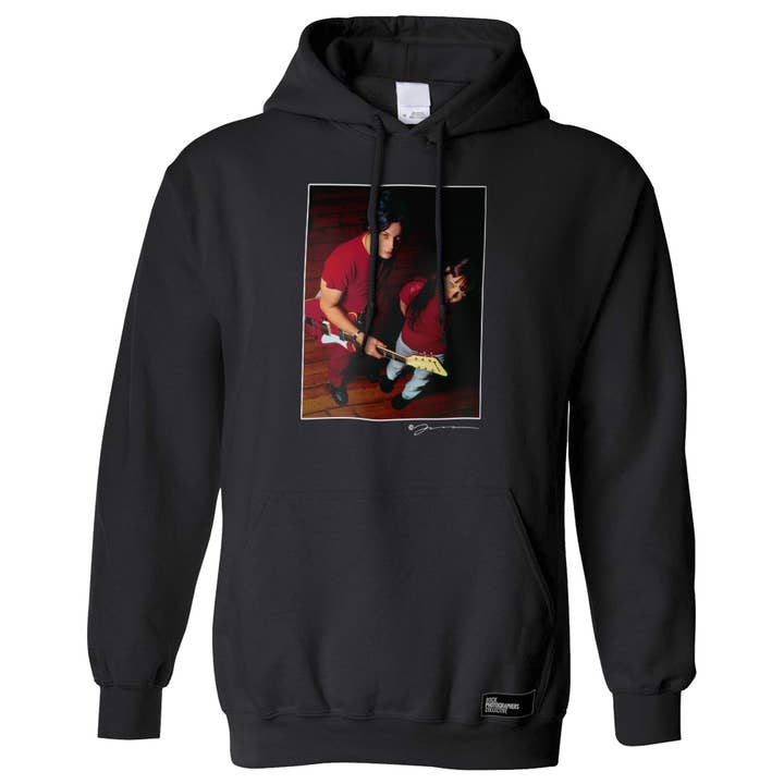 The White Stripes colour portrait (JB) Hoodie for wholesale by Rock Photographers Collective