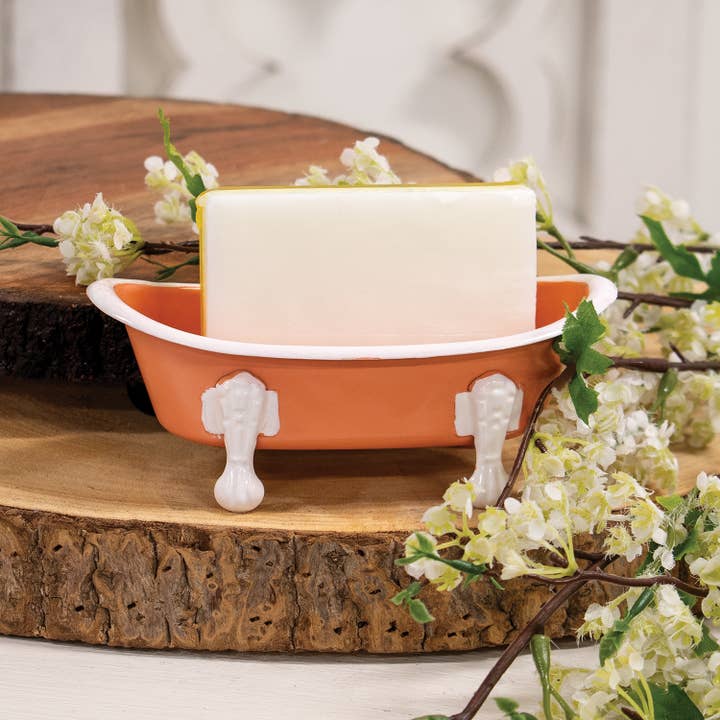 Col House Designs - Wholesale Soap Caddy - Coral Iron Bathtub Soap Dish