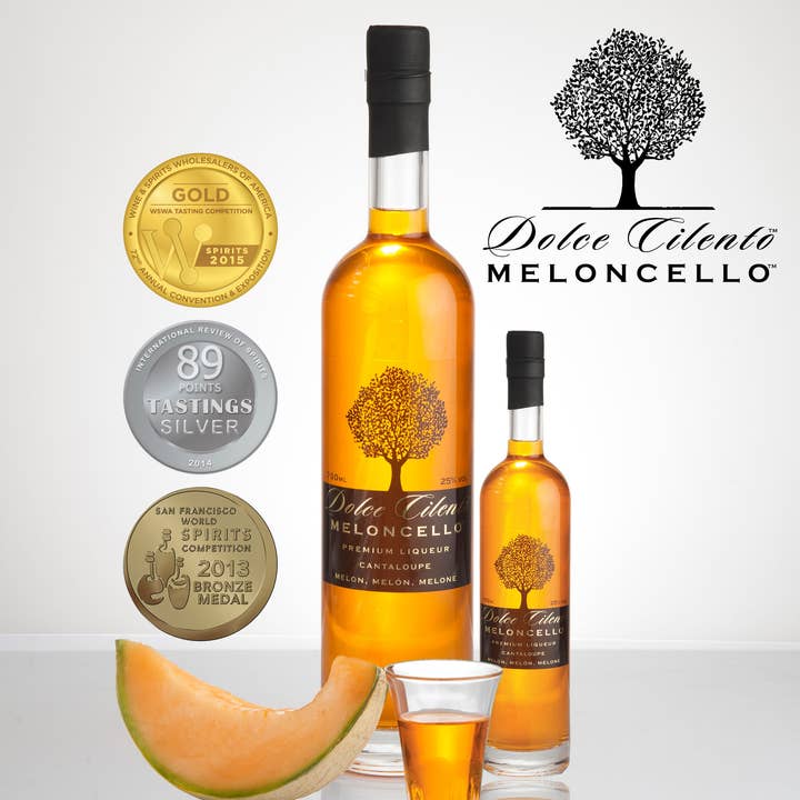 Dolce Cilento – Licor por atacado – Dolce Cilento Meloncello 25% (Licor de melão Cantalupo) 3 Medalhas