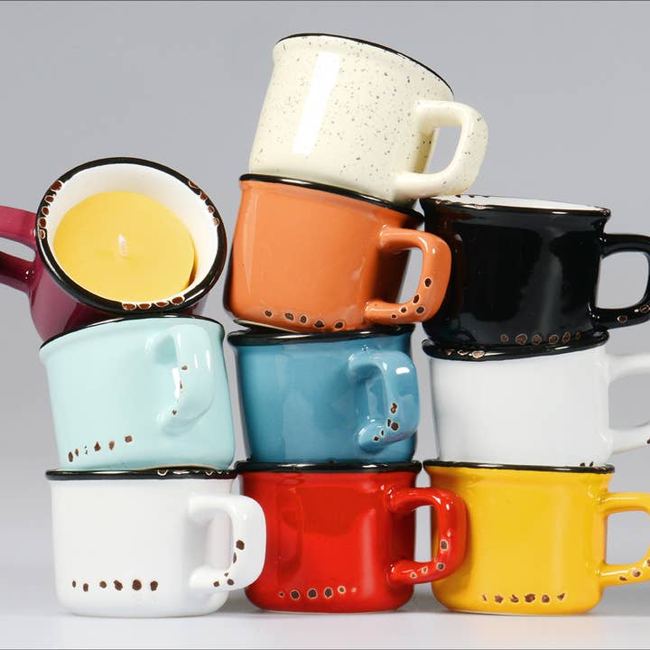 Espresso Tinware Beeswax Candles – Multiple Colours for wholesale by Cheeky Bee Candle Company Inc.