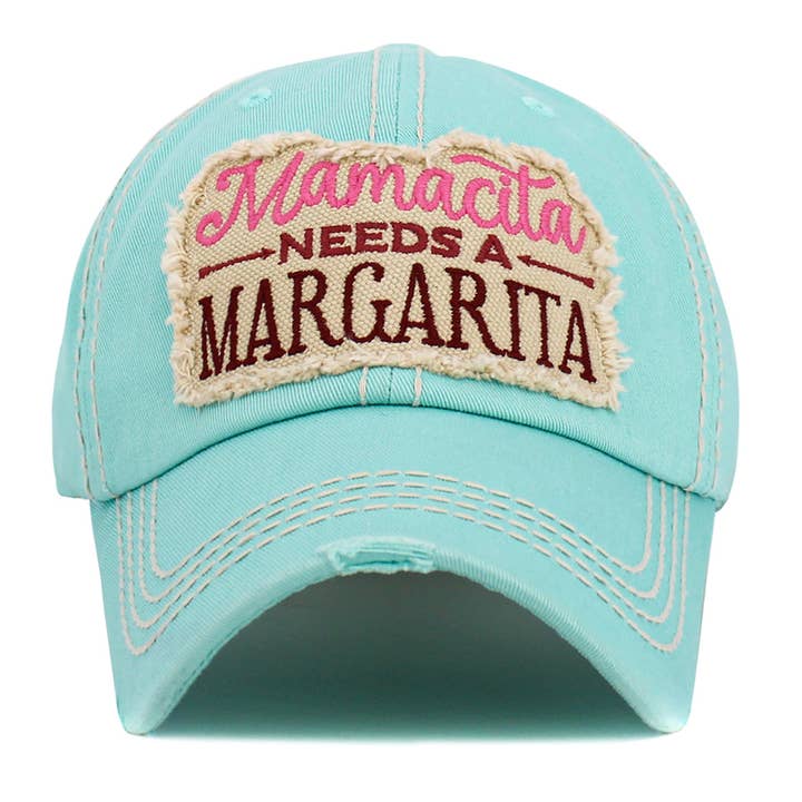 SOPHIA WHOLESALE – Boné de beisebol - Mulher por atacado – Mamacita Precisa de um boné vintage lavado Margarita1