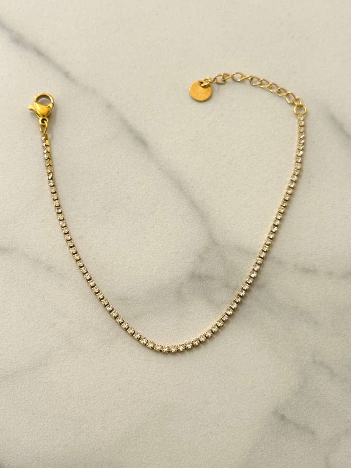 Bracelet de tennis fin pour la vente par Cassette Barcelona