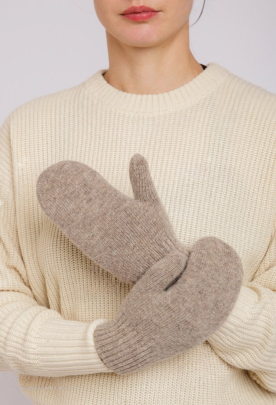 Mongulai - Wholesale Mittens - Women's - Brown Wool Adult’s Mitten4