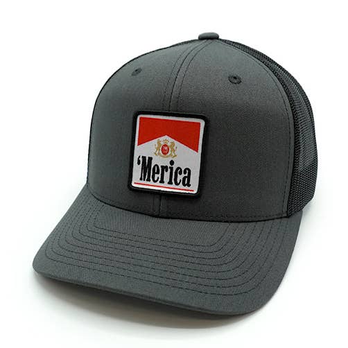 Shield Republic - Wholesale Trucker Hat - Unisex - 'Merica, Carton Full of Freedom Woven Patch Hat