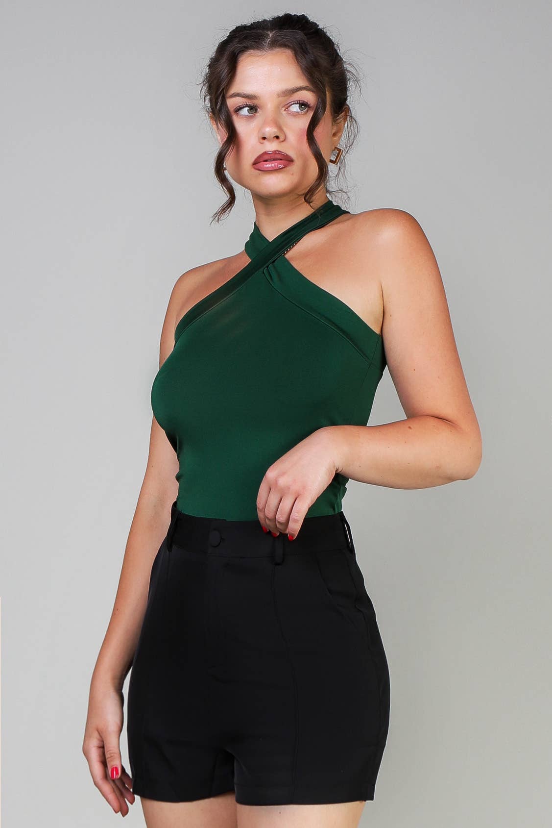 Queen Fashion – wholesale Blouse – Women’s – bodysuit with halter neck design11