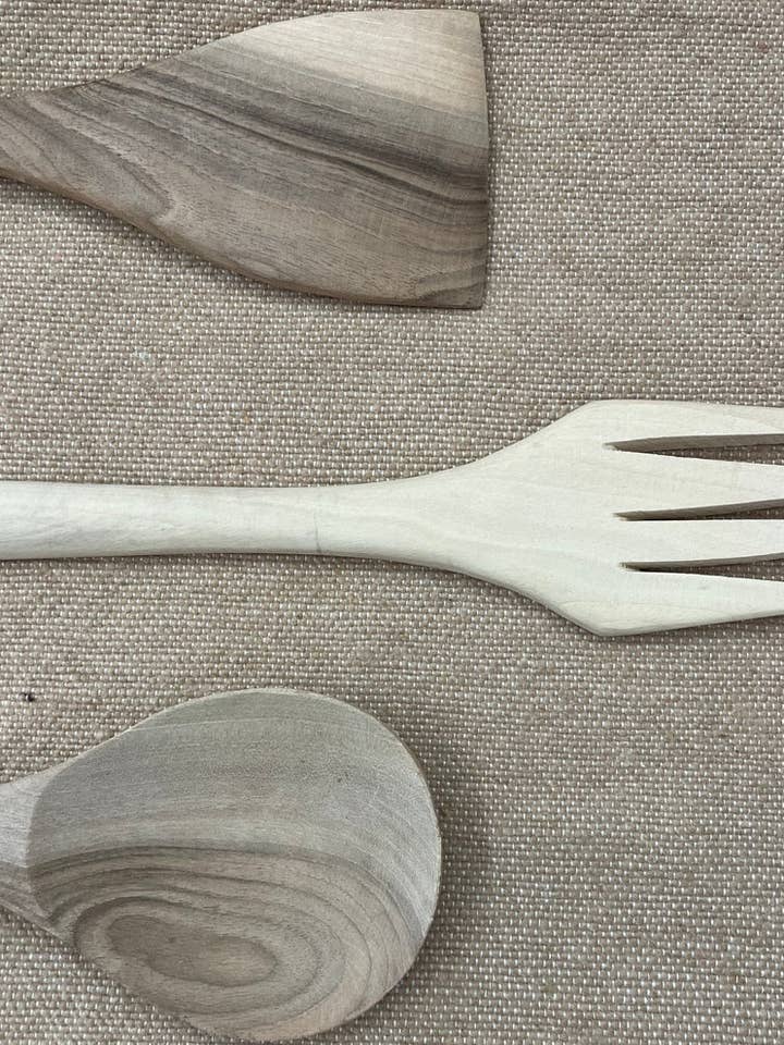 Walnut kitchen utensils for wholesale by BAHIA HOME