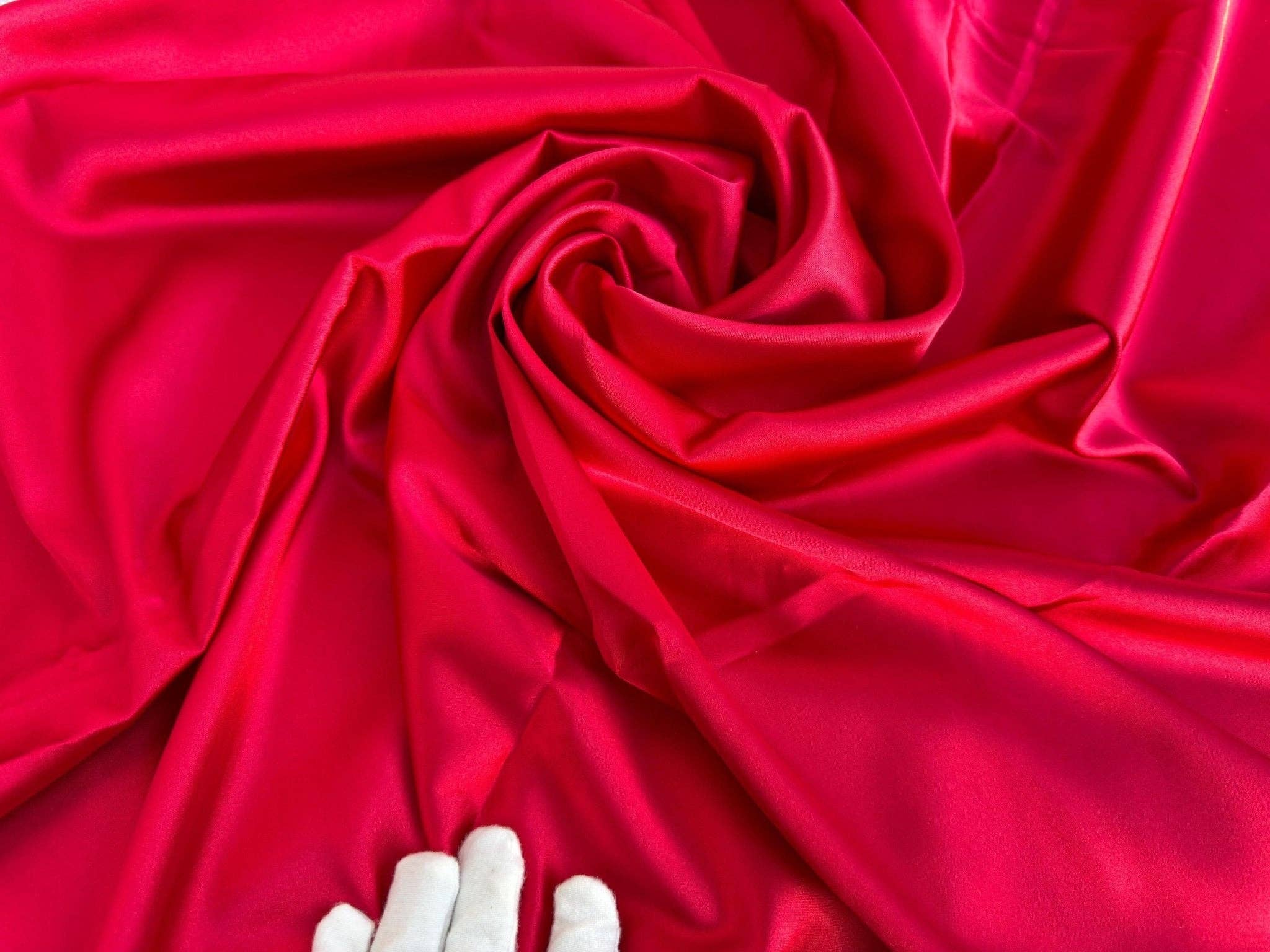 GalaTextile - Wholesale Fabric - Red Satin Stretch Charmuse, Silk Charmuse Fabric, Stretch Satin Fabric,Red Luxury Silk Satin Charmuse,Light Weight Sold By The Yard 582