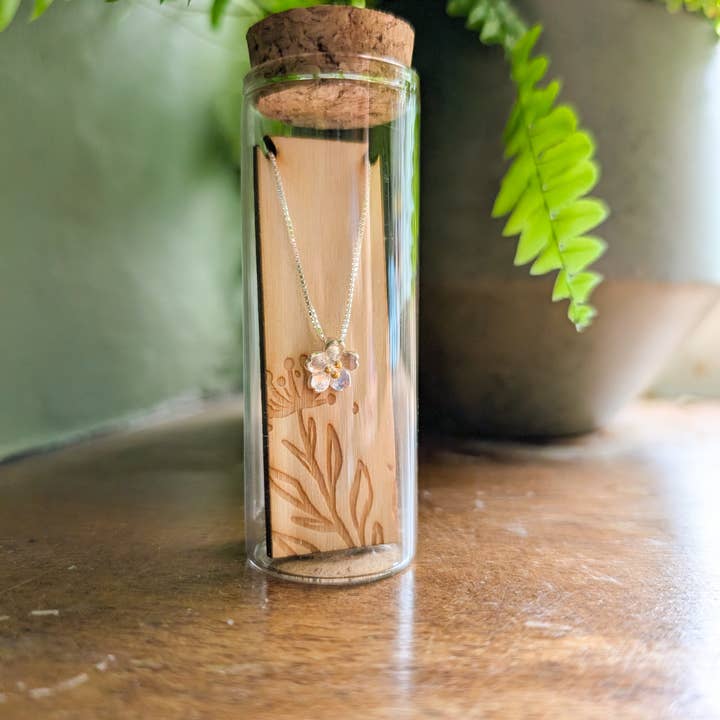 Banksia Botanicals - Wholesale Pendant/Charm Necklace - Cherry Blossom Silver Necklace2
