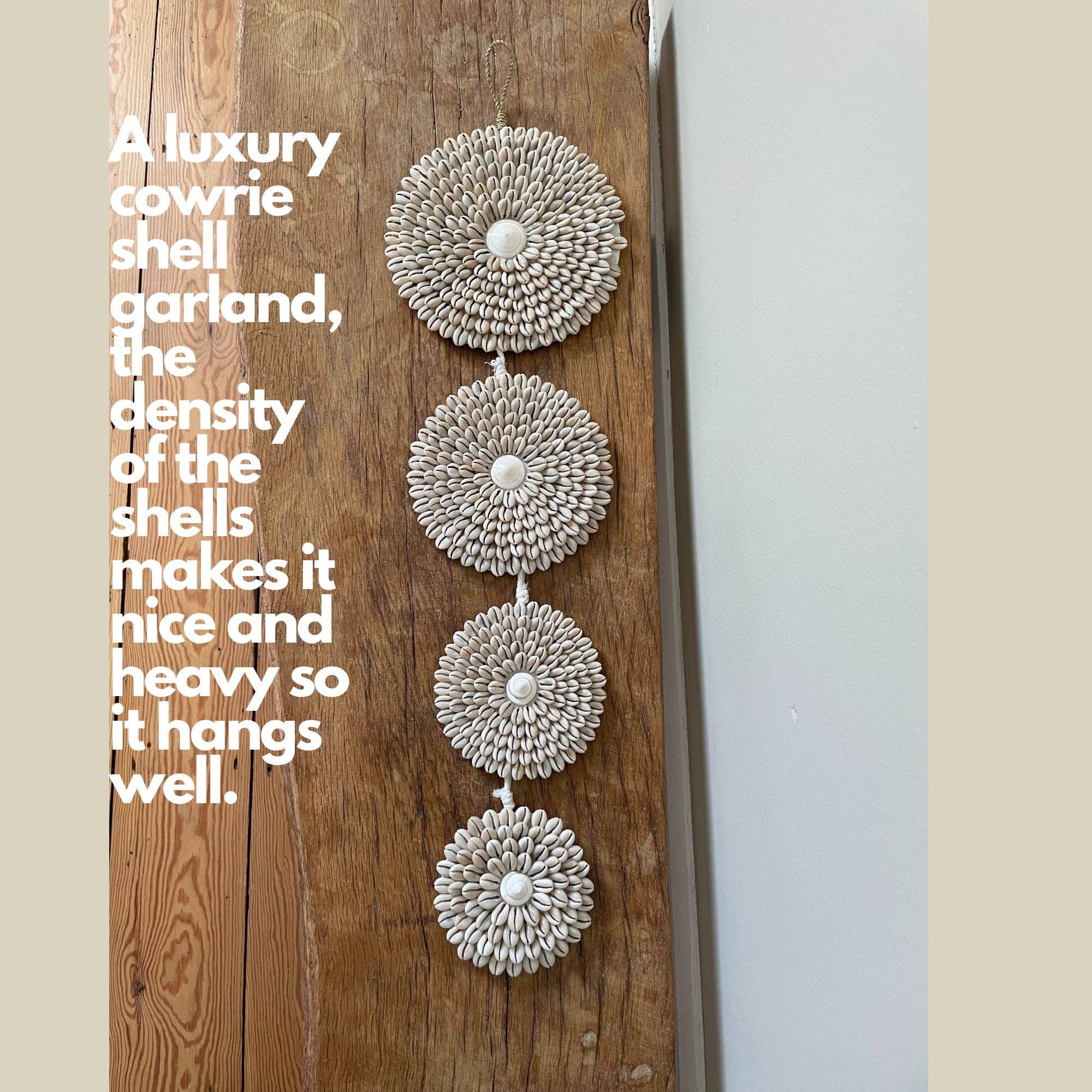 Jak Jak Home – wholesale Wall Accent – Cowrie Shell Garland Wall Art | Boho Home Natural Wall Decor4