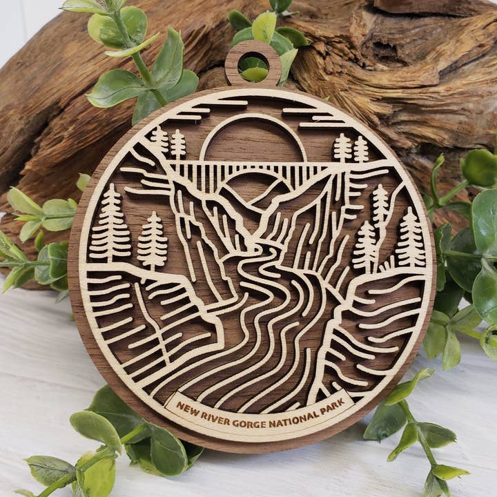 National Park Ornament - New River Gorge for wholesale by Ashley's Creations KS