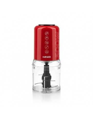 Haeger - Wholesale Kitchen Appliance - HAEGER Chop Master Chopper - 500ml, 2 Speeds, 500W, Red0