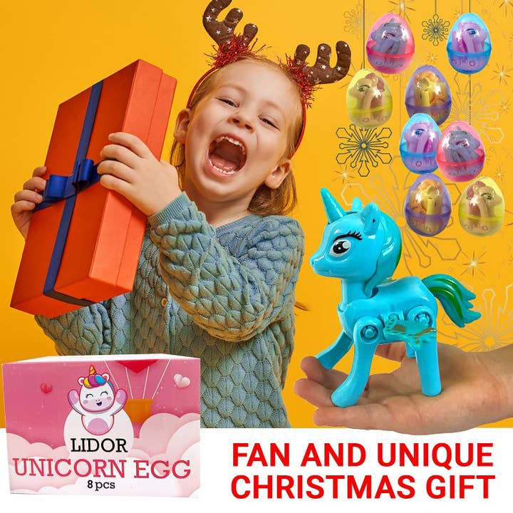 Lelaffet – wholesale Leksaksset - Barn – 4 Pack påskägg Suprise Unicorn Party favör gåva leksaker Set