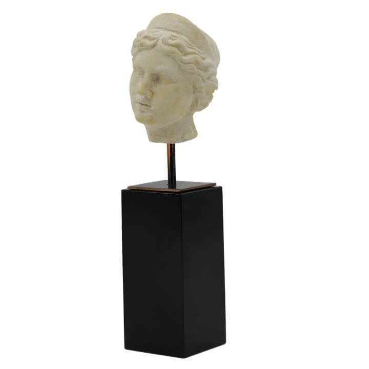 Modern World by Contrast Inc. - Wholesale Decorative Figurine - Aphrodite Head Statue With Black Base