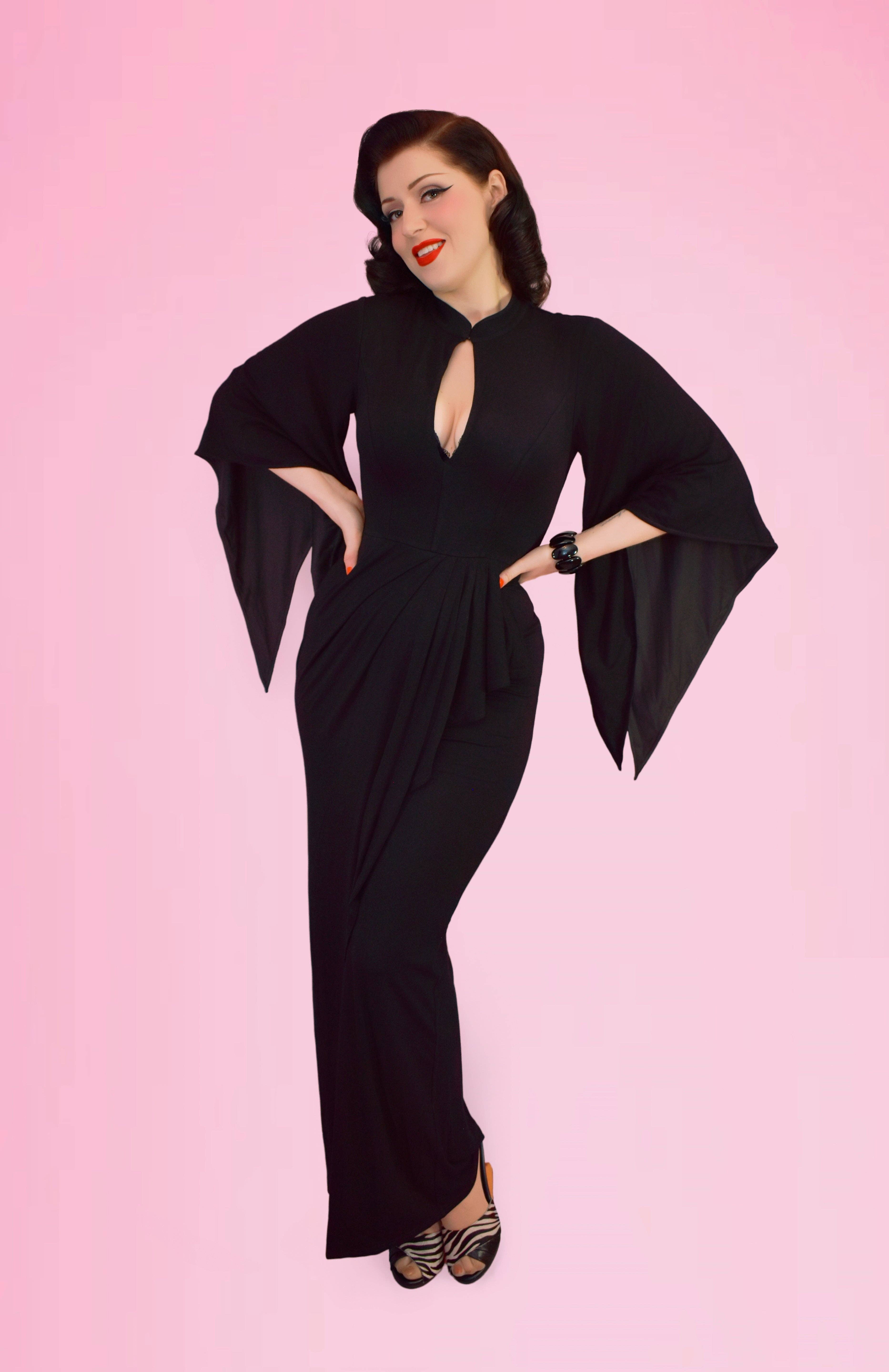 Elle Rebel - Wholesale Dress - Women's - Cascade Dream Pake Muu Dress in Black4