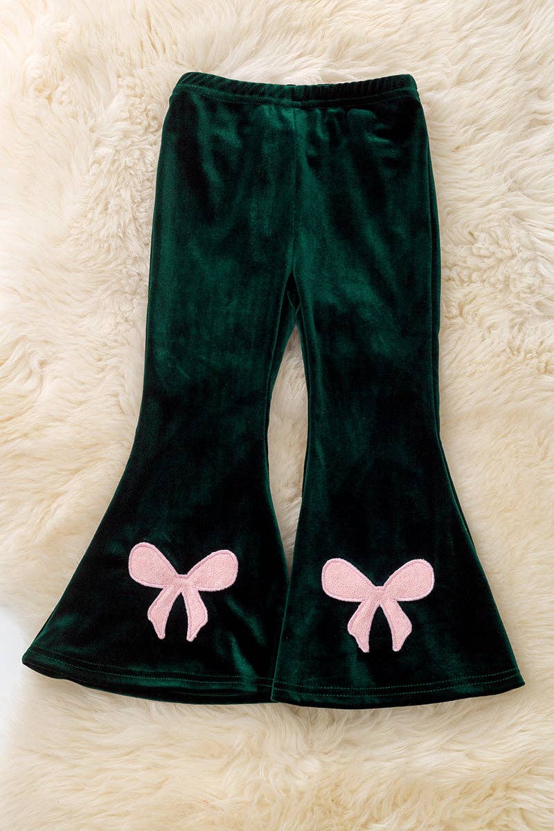 Kids Charm Online - Vente Pantalon – enfant - Pantalon vert en faux velours. PNG50676 Jean0