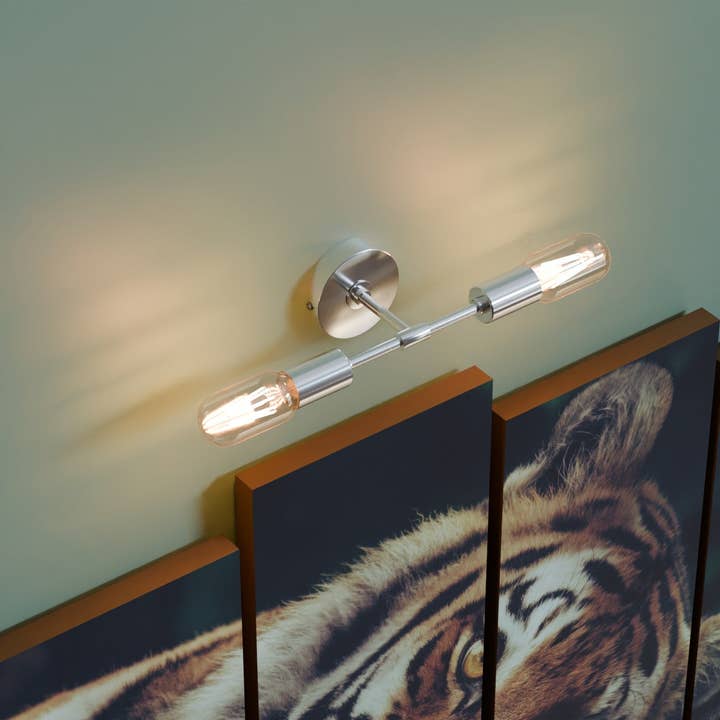 Ledsone - Vente Appliques - Applique Murale Moderne Minimaliste à 2 Lumières pour Salle de Bain~55939