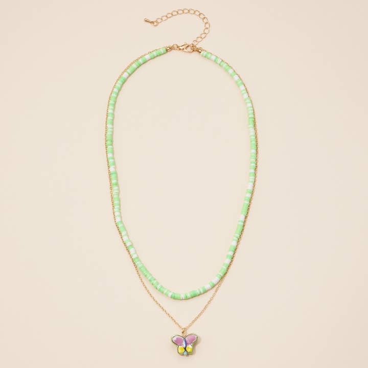 Lilla Haven - Vente Colliers à pendentif - Collier superposé de perles en caoutchouc1