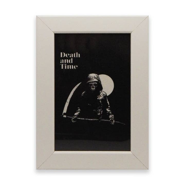 Impressão de lona emoldurada na morte e no tempo por atacado de Hungry Ghost Press