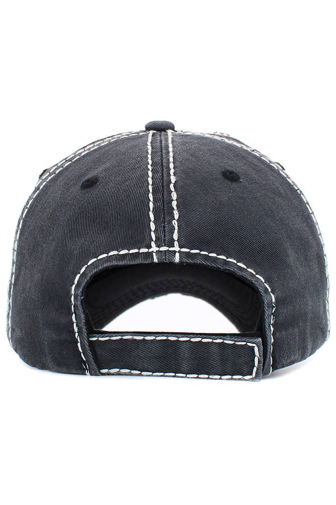 Hana - Wholesale Baseball Cap - Women's - WITH GOD ALL THINGS ARE POSSIBLE Vintage Cap5